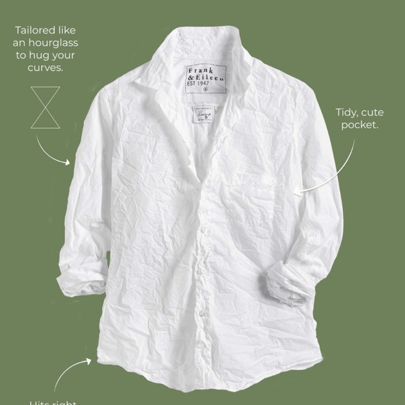 Frank & Eileen Barry tailored button shirt XS - Picture 5 of 11